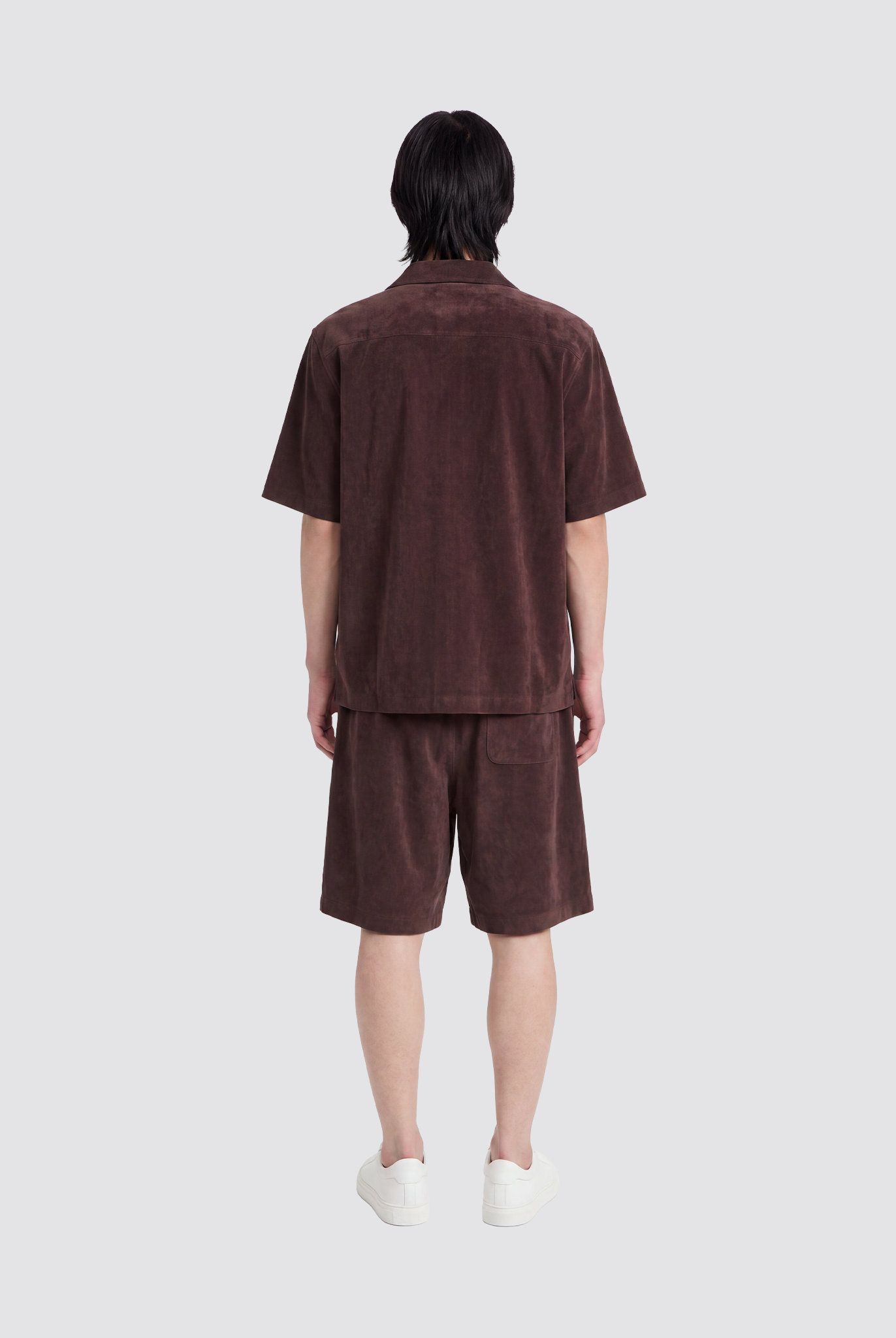 Braune Velours Shorts