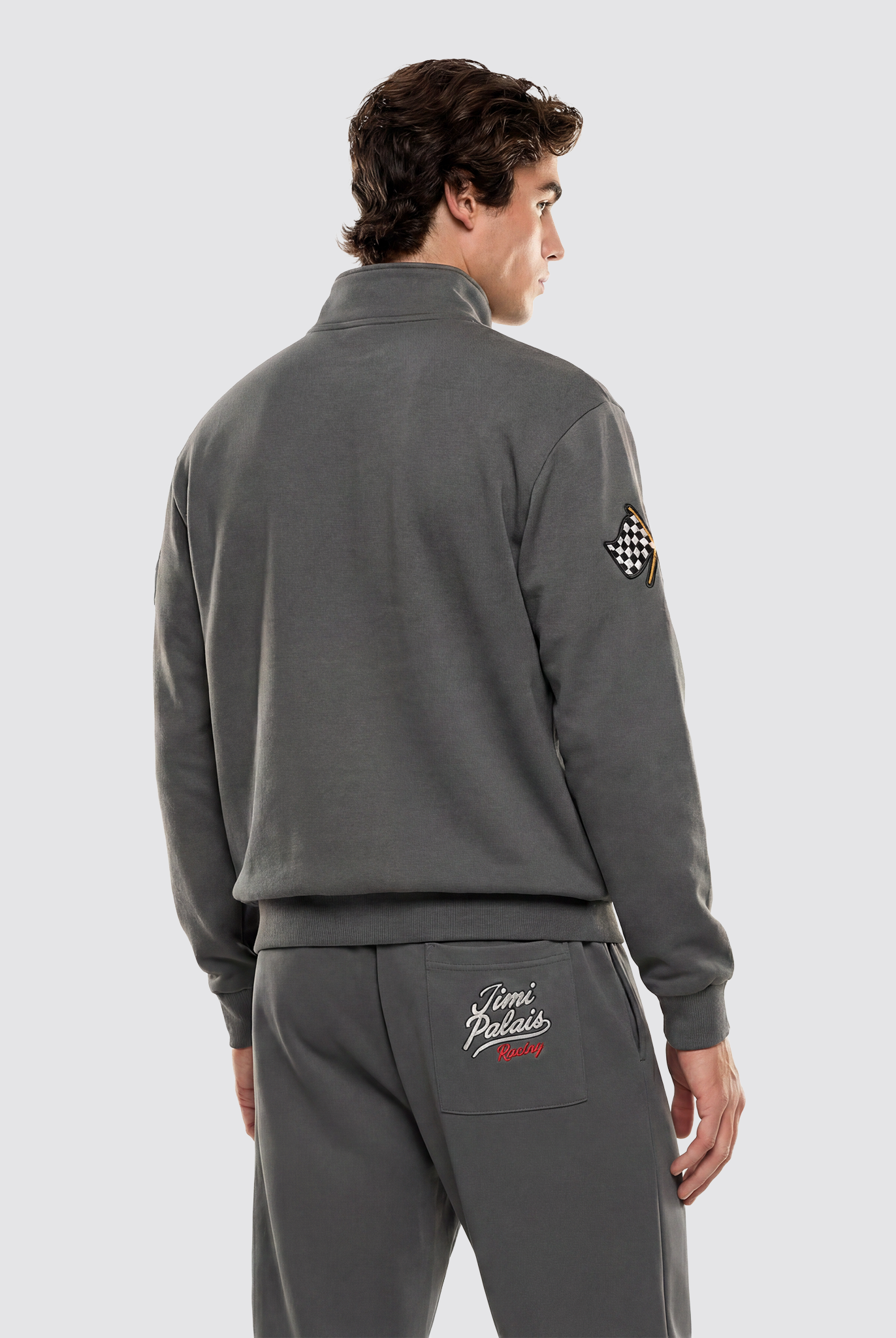 Schwere Baumwollhose Racing-Patches auf der Rückseite