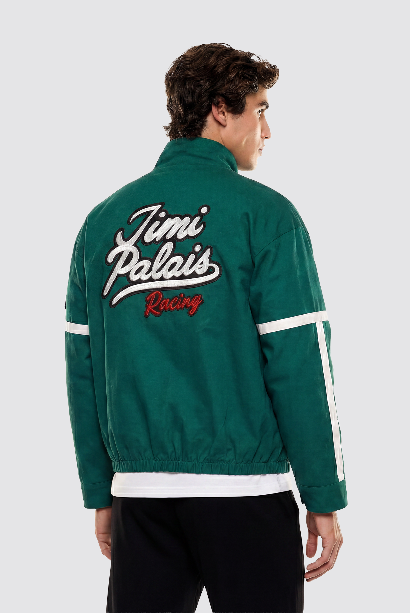 Racing Jacke mit großer „Jimi Palais Racing“ Rückenstickerei