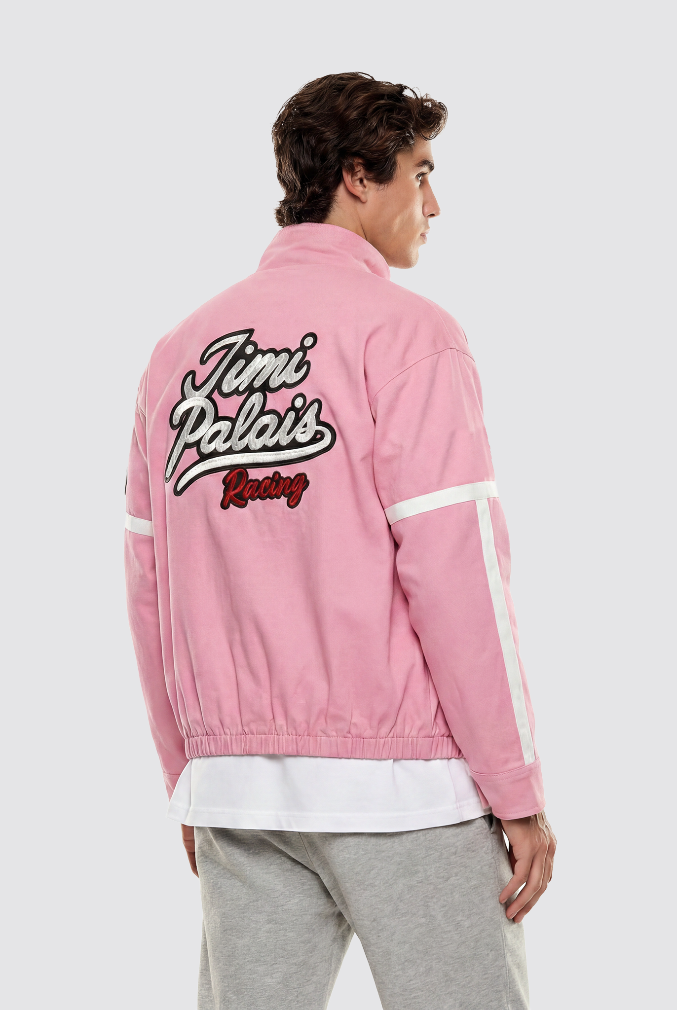 Racing Jacke mit großer „Jimi Palais Racing“ Rückenstickerei