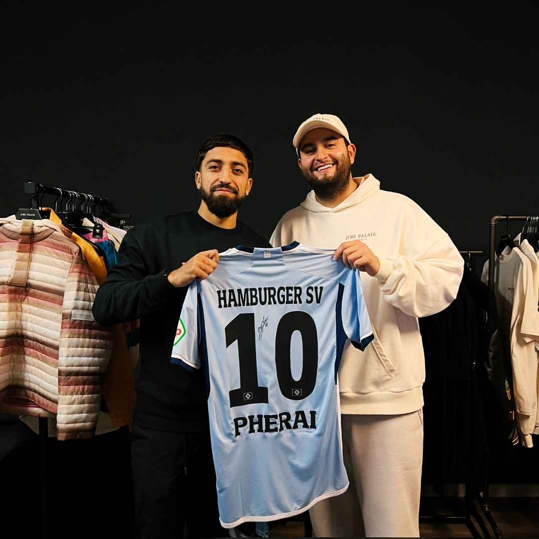 HSV-Profi Emmanuel Pherai zu Gast im JIMI PALAIS Atelier