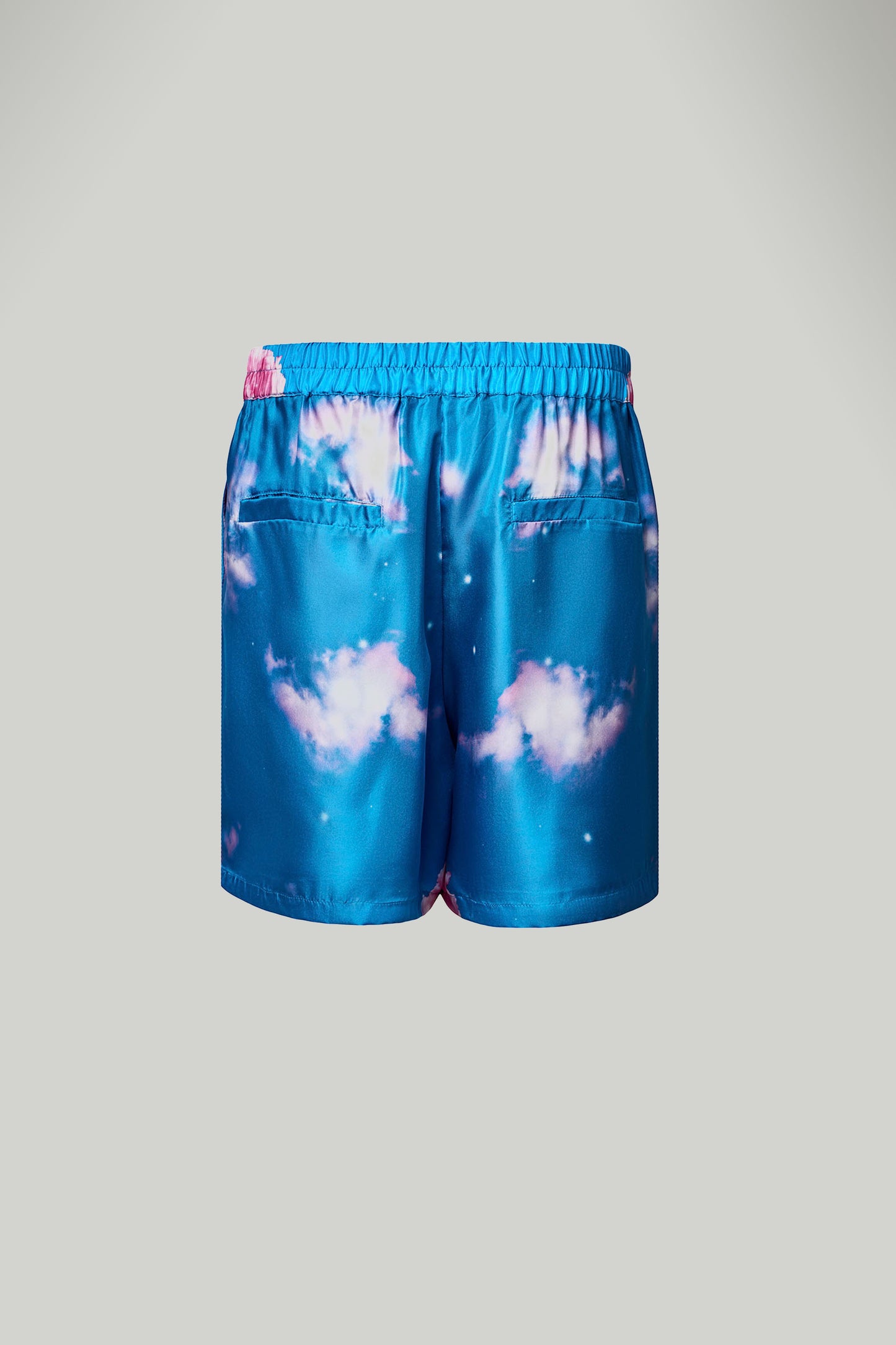 PINK CLOUDS SILK SHORTS