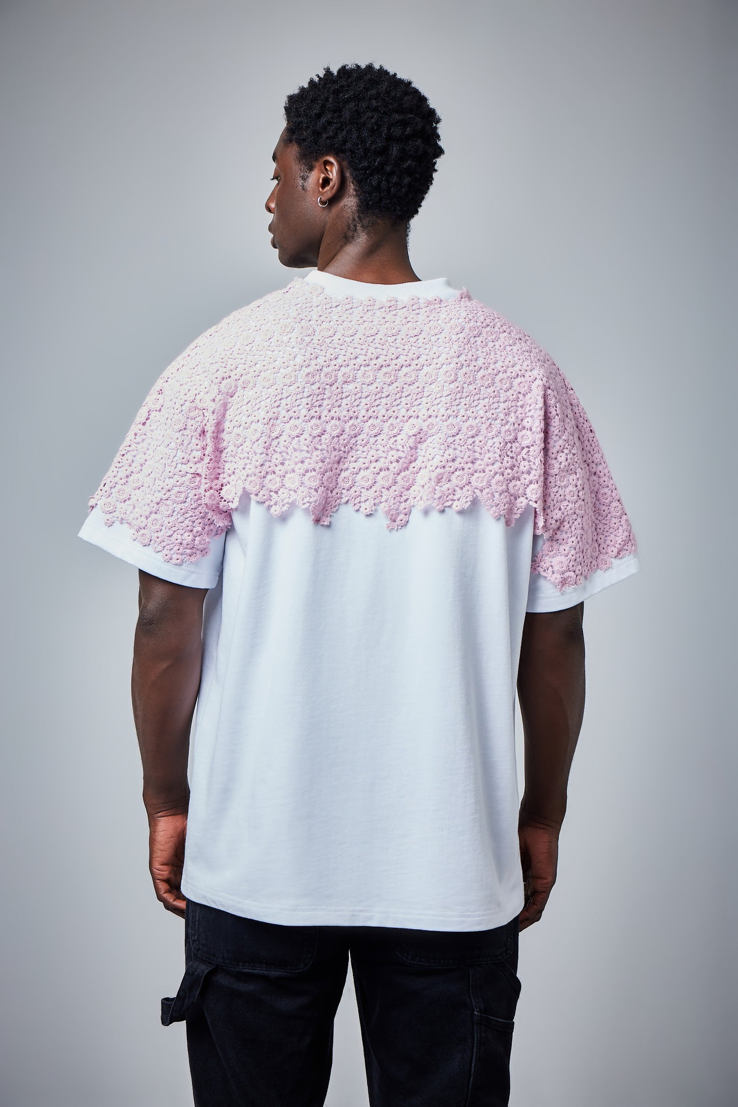 PINK LACE TEE