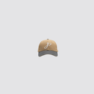 Beige Cap mit grauem Schirm und J Monogramm Stickerei