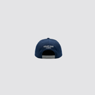 Marineblaue Snapback mit J Monogramm und Stickerei hinten