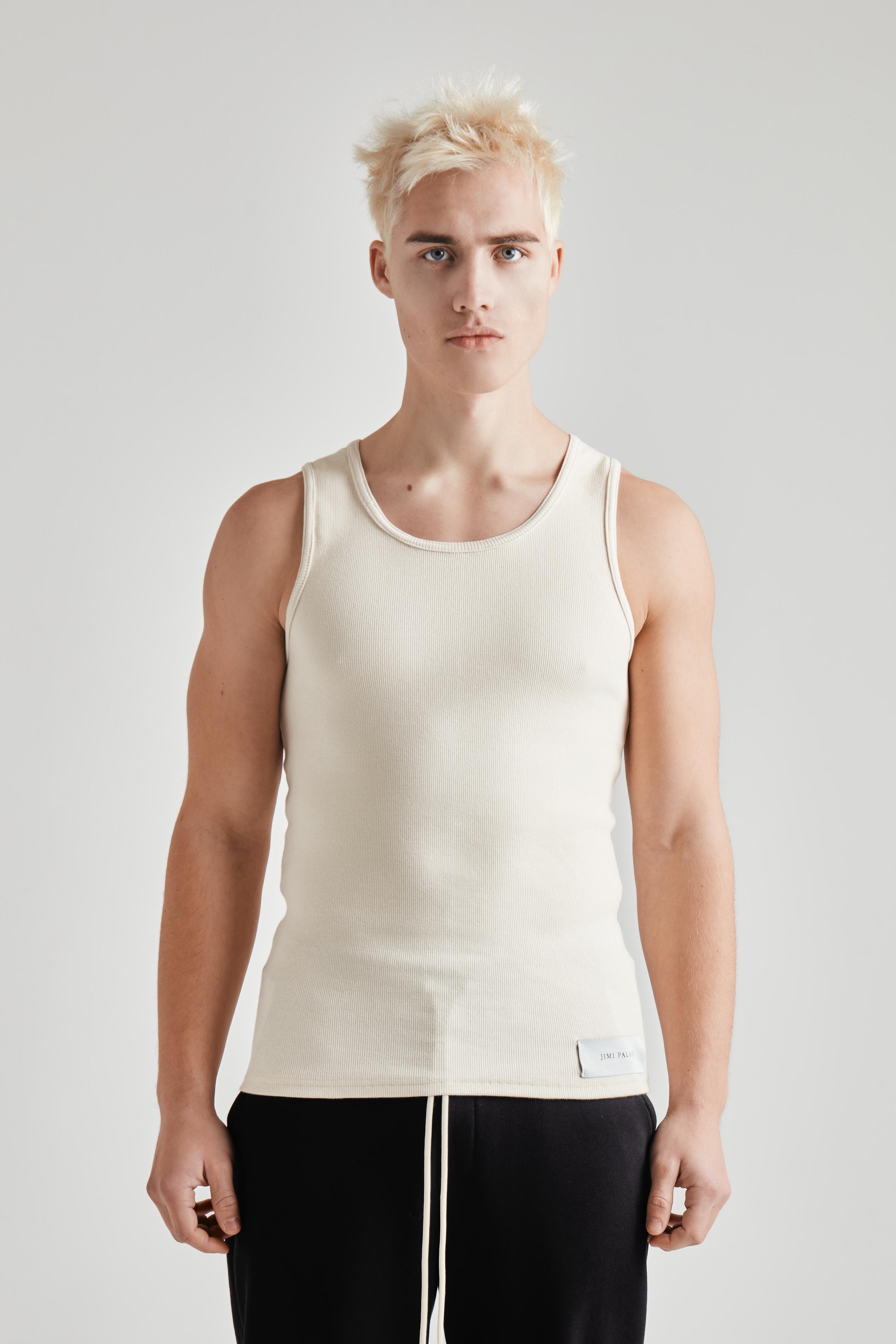 LOGO TANK TOP CREME