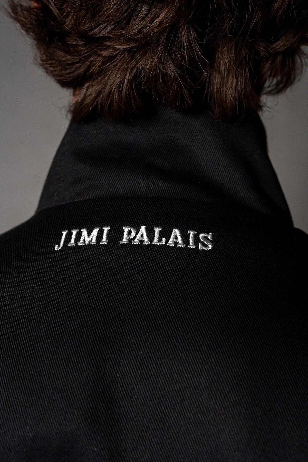 Herren Jacke mit japanischen Stickereien – Schwarz, Detail