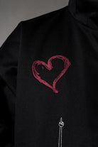 Herren Jacke mit japanischen Stickereien – Schwarz, Detail