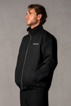 Herren Jacke Schwarz mit JIMI PALAIS Logo – Schwarz, Seitenansicht
