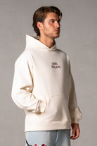 Herren Hoodie Beige mit japanischem Rückenmotiv – Beige, Seitenansicht