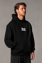 Herren Hoodie Schwarz mit JIMI PALAIS Stick – Schwarz, Seitenansicht