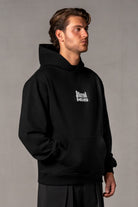 Herren Hoodie Schwarz mit JIMI PALAIS Stick – Schwarz, Seitenansicht