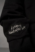 Herren Sweatshirt mit JIMI PALAIS Love-Typografie – Schwarz, Detail