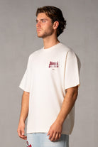 Herren T-Shirt Beige mit JIMI PALAIS Tokyo-Print – Beige, Seitenansicht