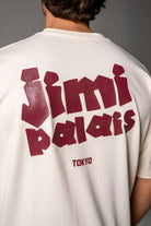 Herren T-Shirt Beige mit JIMI PALAIS Tokyo-Print – Beige, Detail