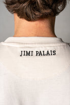 Herren T-Shirt mit JIMI PALAIS Monogramm – Beige, Detail