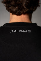 Herren T-Shirt mit JIMI PALAIS Monogramm – Schwarz, Detail