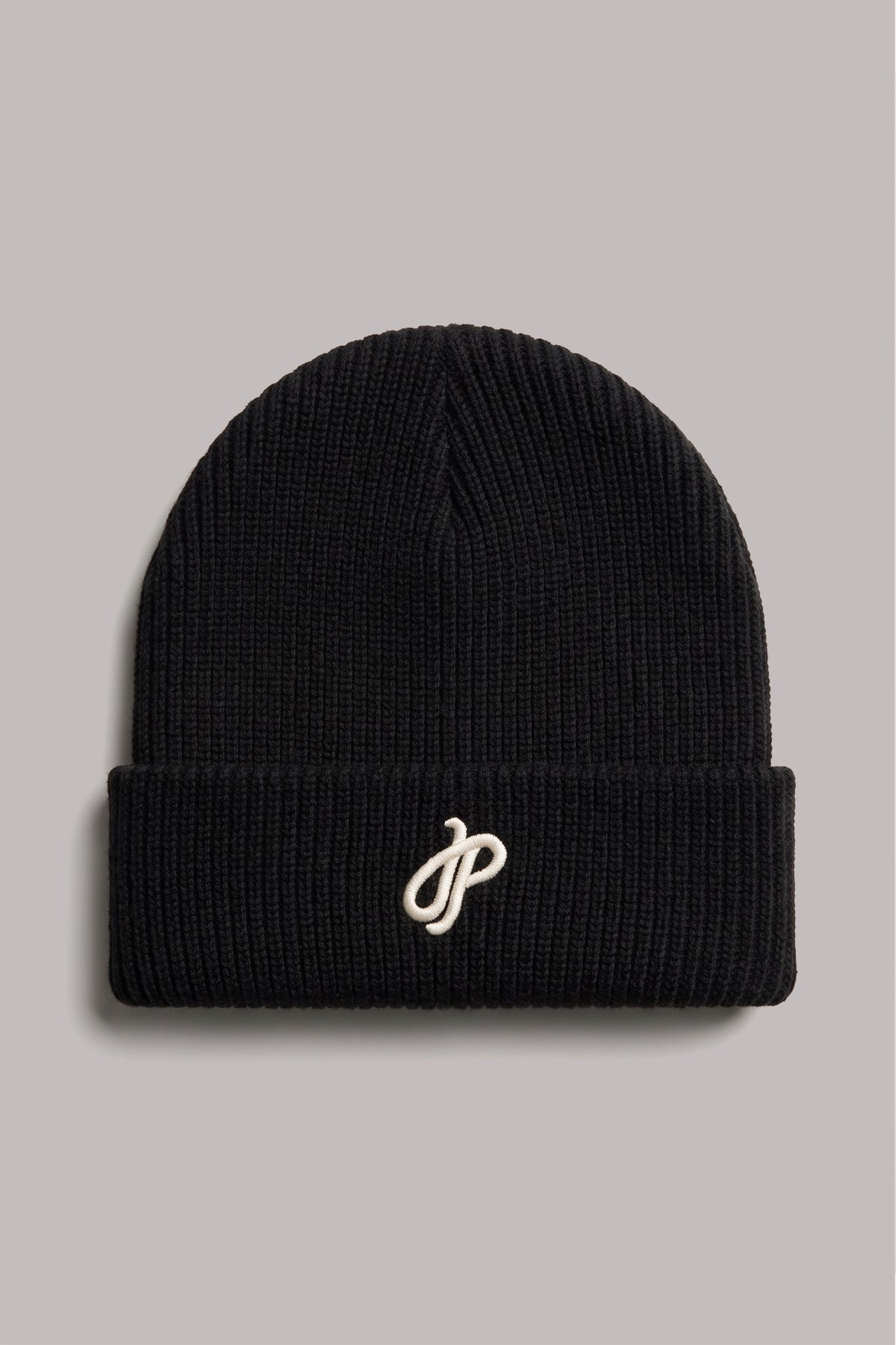 Herren Mütze mit JIMI PALAIS Monogramm – Schwarz, Vorderansicht