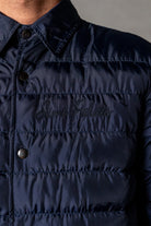 Herren Pufferjacke Dunkelblau mit JIMI PALAIS Stick – Dunkelblau, Detail