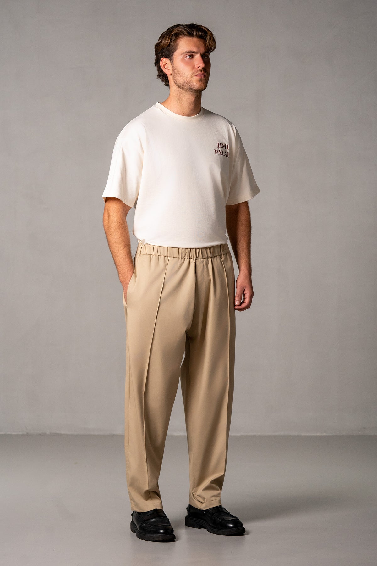 Herren Stoffhose Beige – Beige, Styling