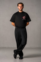Herren Hose mit Nadelstreifen – Schwarz, Styling