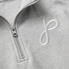 Sweater mit Reißverschluss und J Monogramm Stickerei