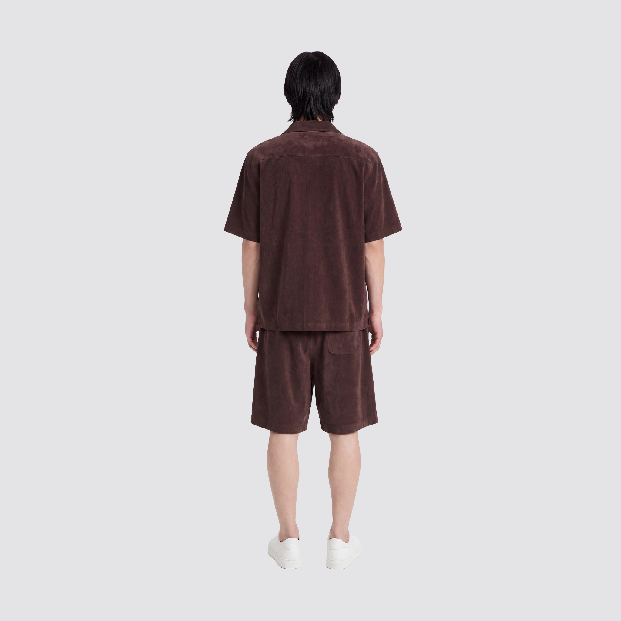 Braune Velours Shorts 