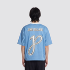 Babyblaues Premium Mesh Jersey mit JP Logo und V-Ausschnitt