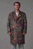 Herren Mantel mit japanischem Blumen-Jacquard – Video, Rundumansicht