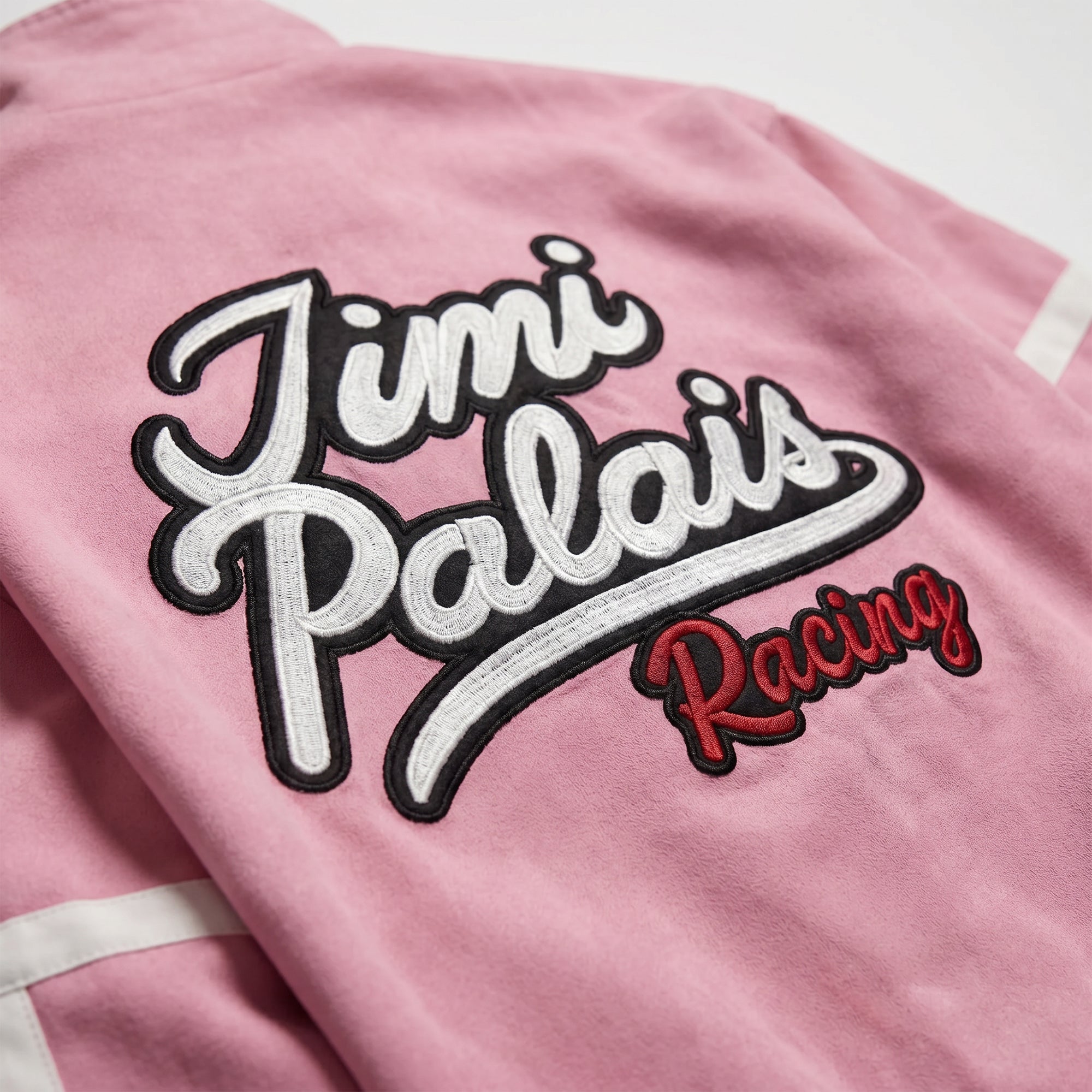 Jimi Palais Racing Jacke mit Applikationen und Rückenstickerei