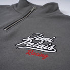 Halfzip Sweatshirt mit Reißverschluss und Racing Patches auf der Vorderseite