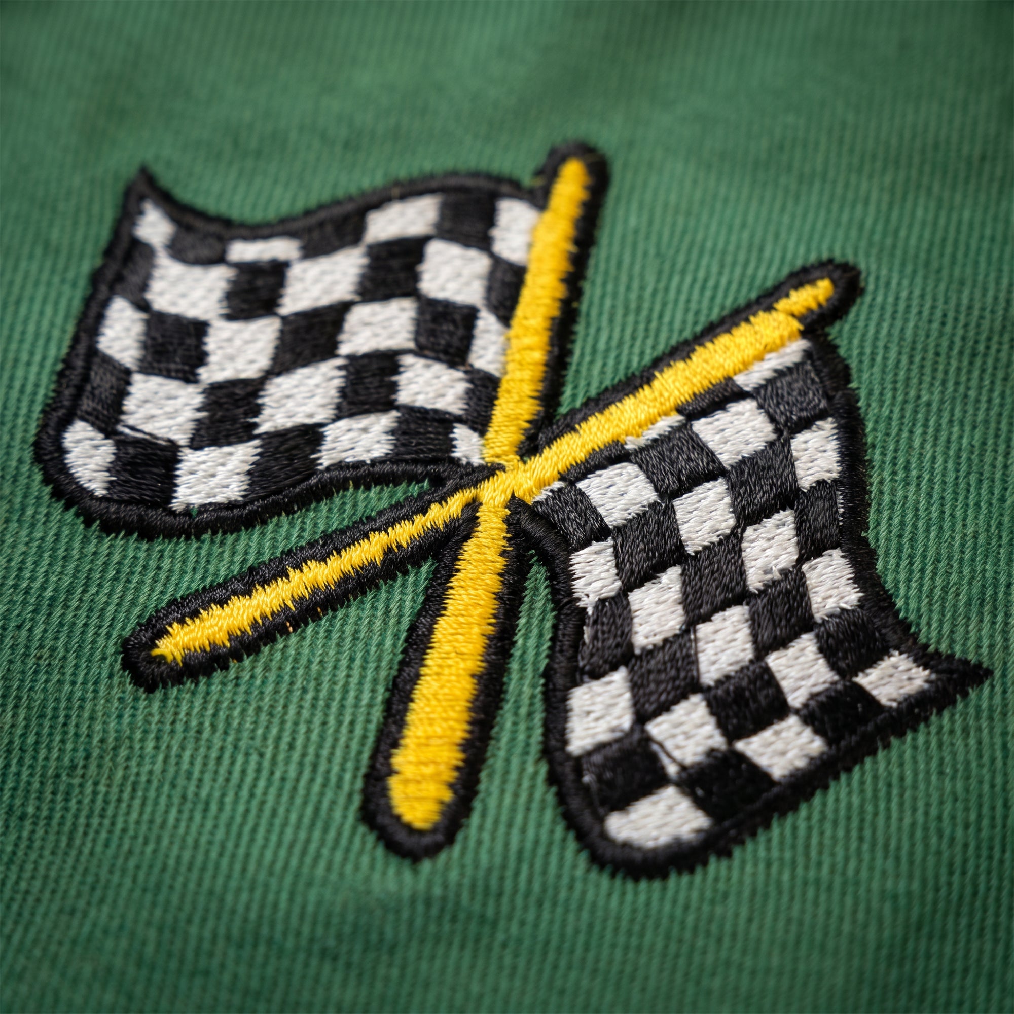 Jimi Palais Racing Jacke mit Applikationen und Rückenstickerei
