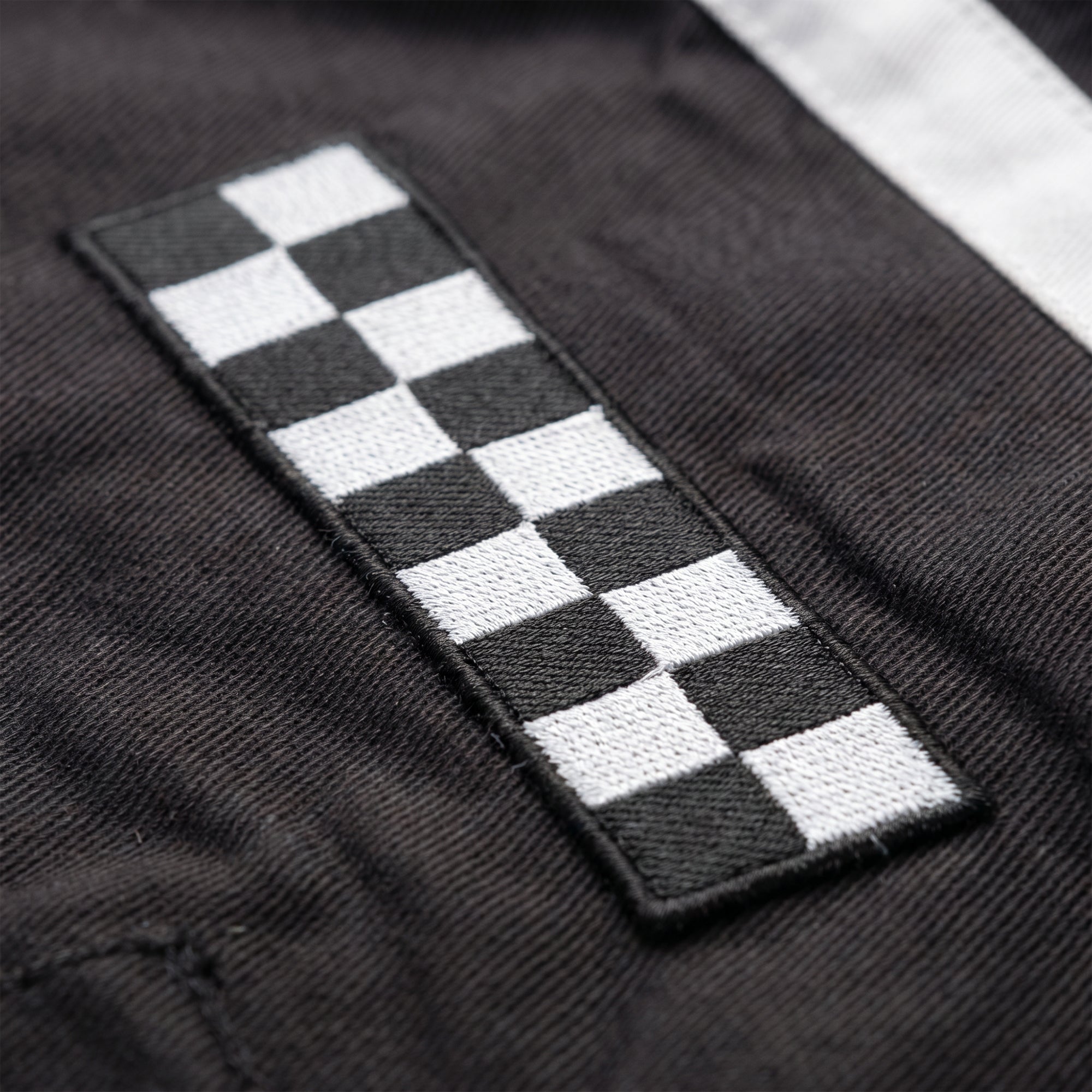 Jimi Palais Racing Jacke mit Applikationen und Rückenstickerei