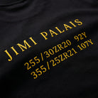 Baumwollpullover Rückansicht mit markantem Backprint und klarer Silhouette