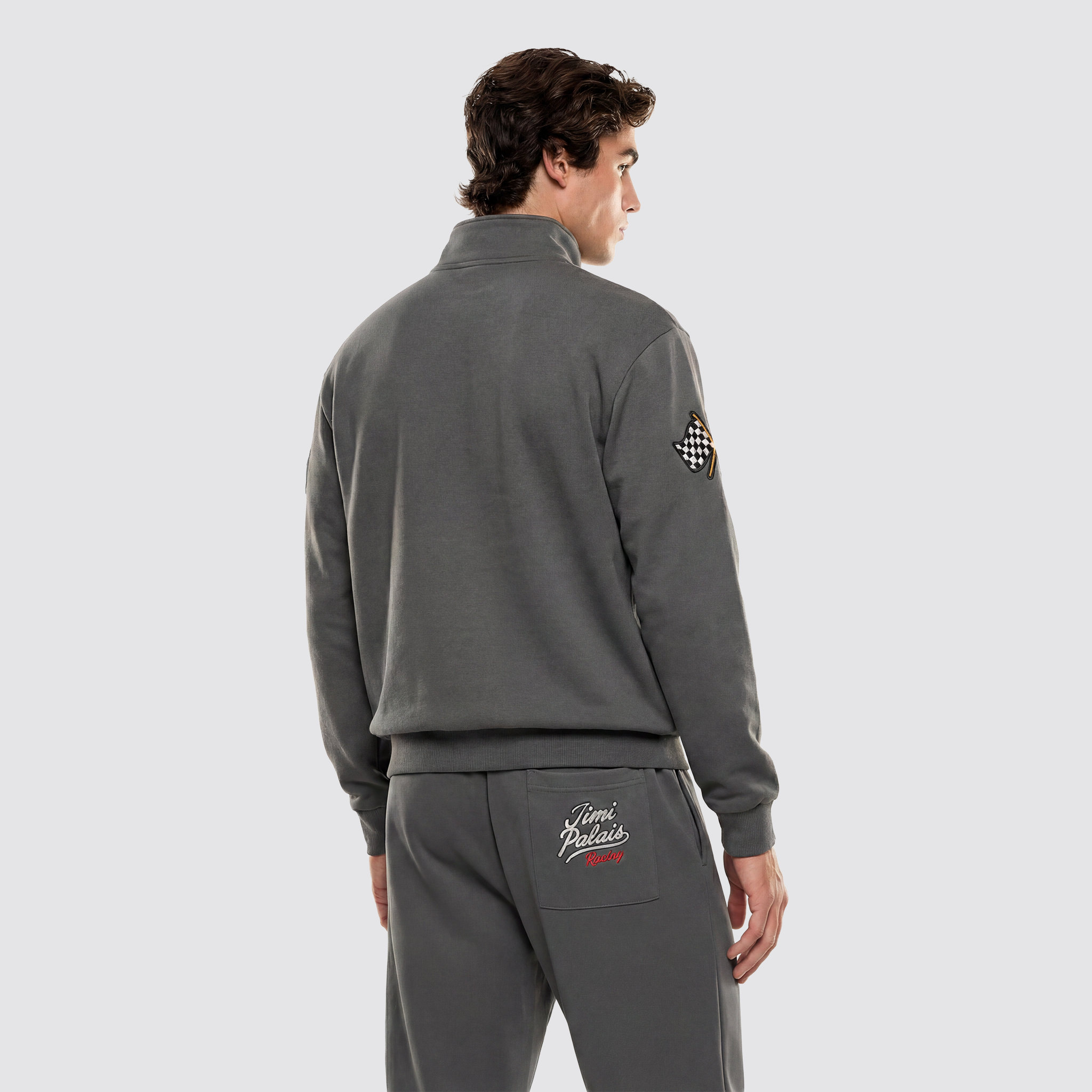 Schwere Baumwollhose Racing-Patches auf der Rückseite