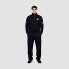 Schwere Baumwollhose mit elastischem Bund und Kordelzug sowie klarer Silhouette