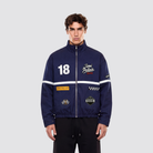 Jimi Palais Racing Jacke mit Applikationen und Rückenstickerei
